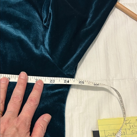 SET Liverpool Los Angeles Dark Teal Relaxed Fit Velvet Tracksuit - Picture 6 of 11